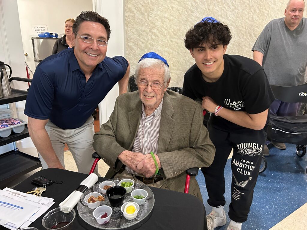 Father, Son, and Grandson at Weinberg Village Assisted Living in Tampa Florida at JCC Campus in Citrus County