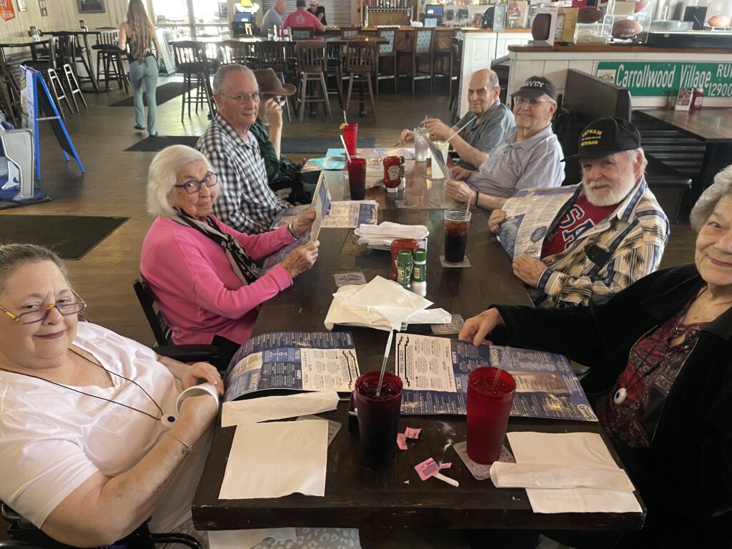 weinberg village residents participating in activities